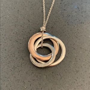 Authentic Tiffany’s tri color necklace